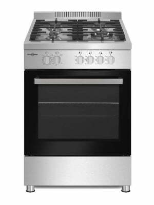 Vitrokitchen PF6060IB - Cocina Gas Butano Profesional 4 Fuegos 60cm Inox